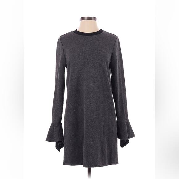 Stelen long sleeved grey knit sweater dress, small - Picture 1 of 8